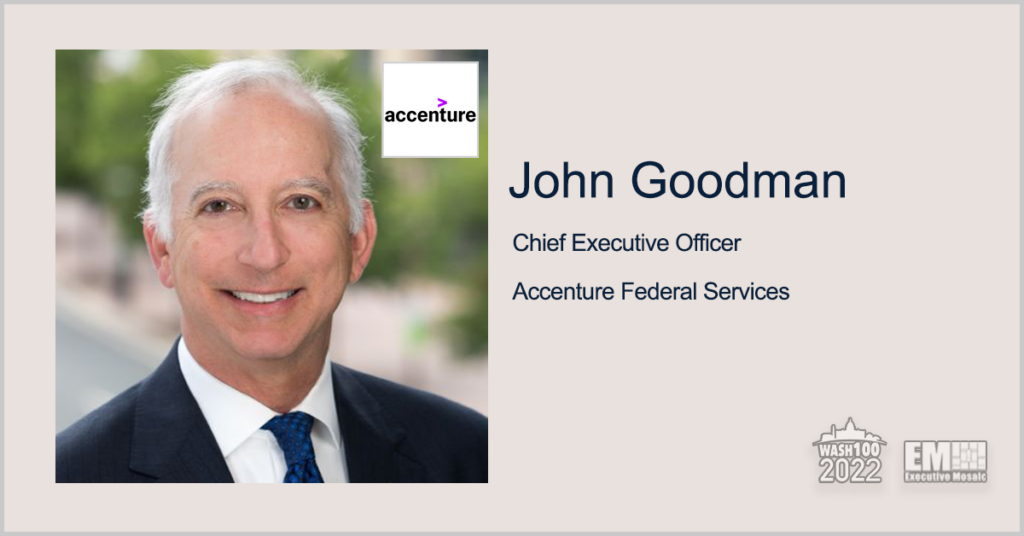 Accenture Federal Services CEO John Goodman Receives 5th Consecutive Wash100 Award