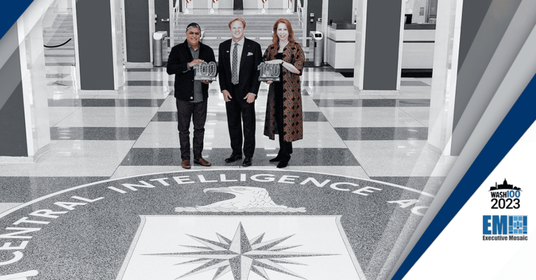 Jim Garrettson Delivers 2023 Wash100 Awards To CIA’s Jennifer Ewbank ...