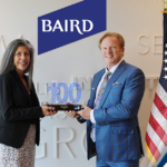Baird's Jean Stack Presented With 2023 Wash100 Award by Executive Mosaic CEO Jim Garrettson
