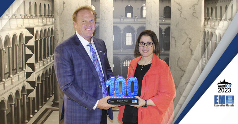 Jim Garrettson Delivers 2023 Wash100 Award To CGI Federal President ...